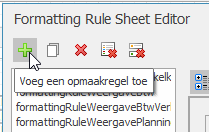 Opmaakregel toevoegen