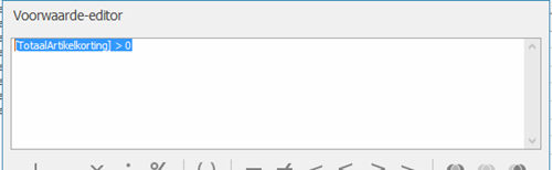 Voorwaarde editor