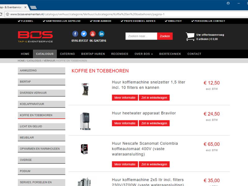 Website gekoppeld met VRD