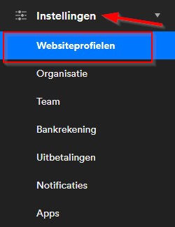 Instellingen websiteprofielen